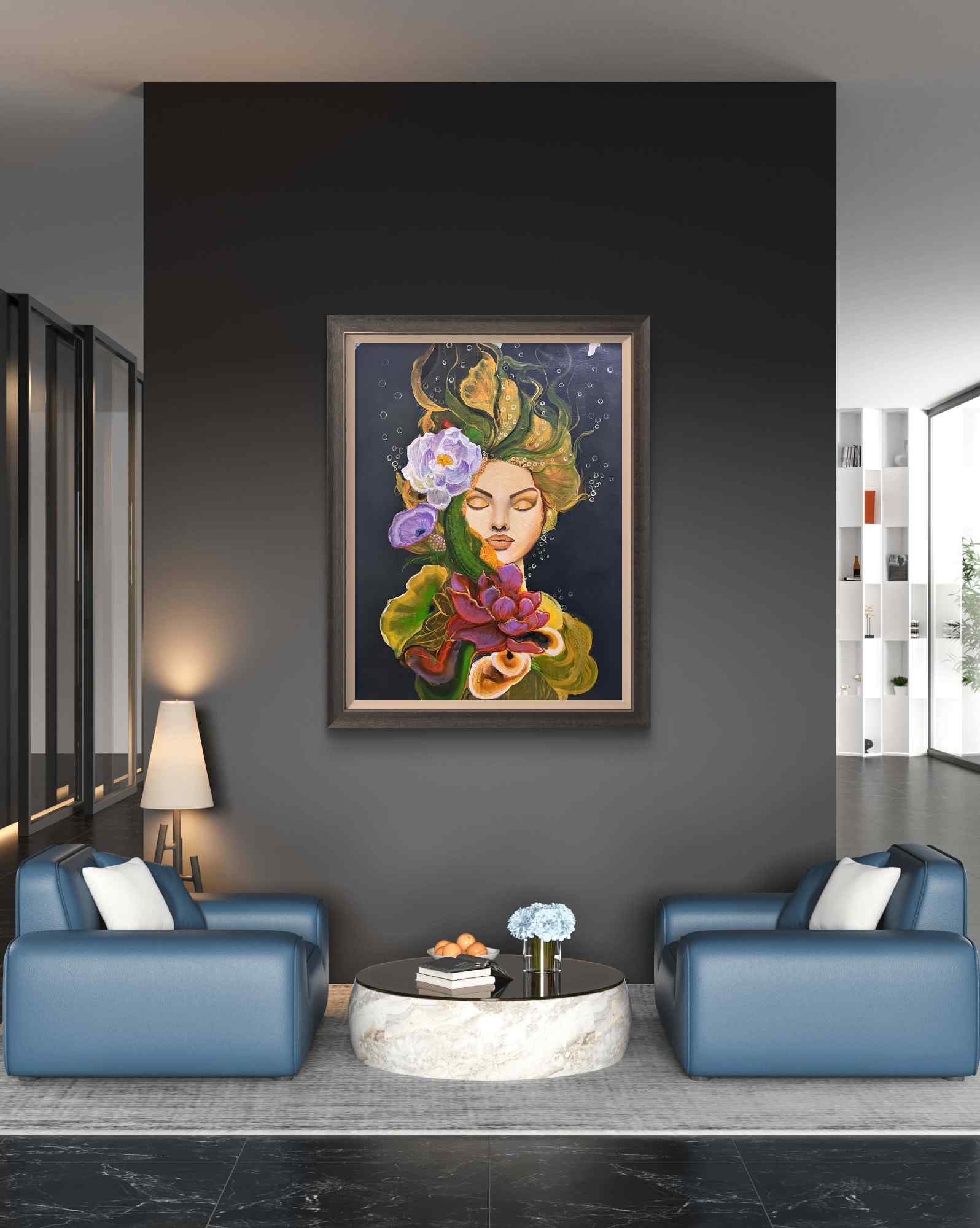 Breathe, Acrylic, Modern, Impressionism, Nature, Home decor, Wall decor, Artwork, Handpainted, Art, Painting, VistaPallette