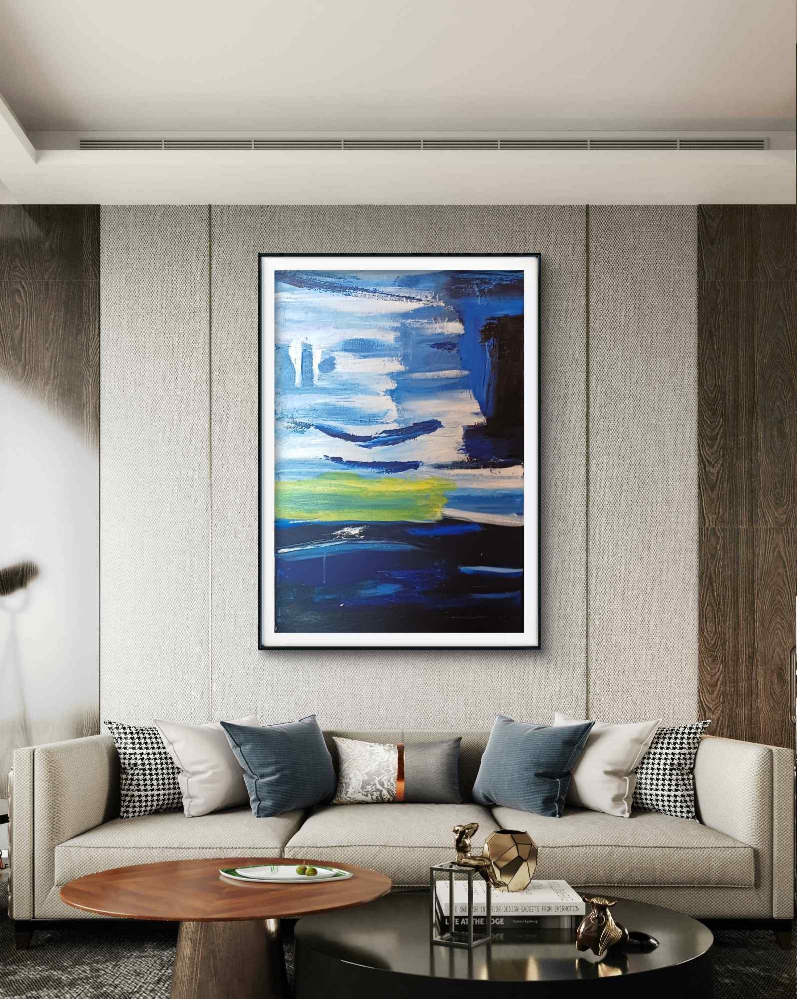 Sea Engulf, Acrylic, Modern, Abstract, Nature, Home decore, Wall decore, Artwork, Handpainted, Art, Painting, VistaPallette