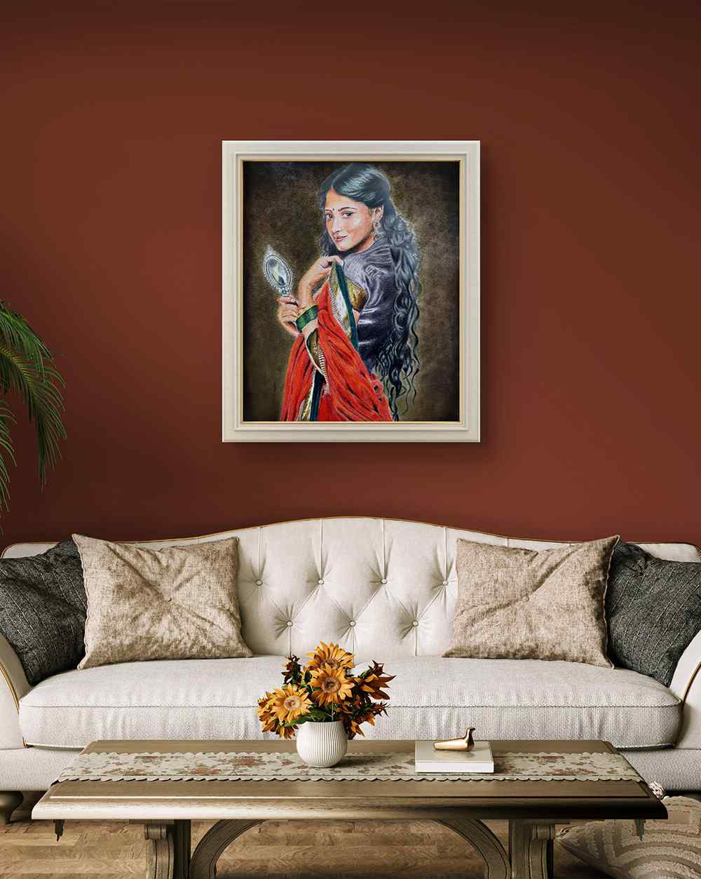 Adaah, Pencil color painting, Realistic, Home decor, Wall decor, Artwork, Handpainted, Art, Painting, VistaPallette
