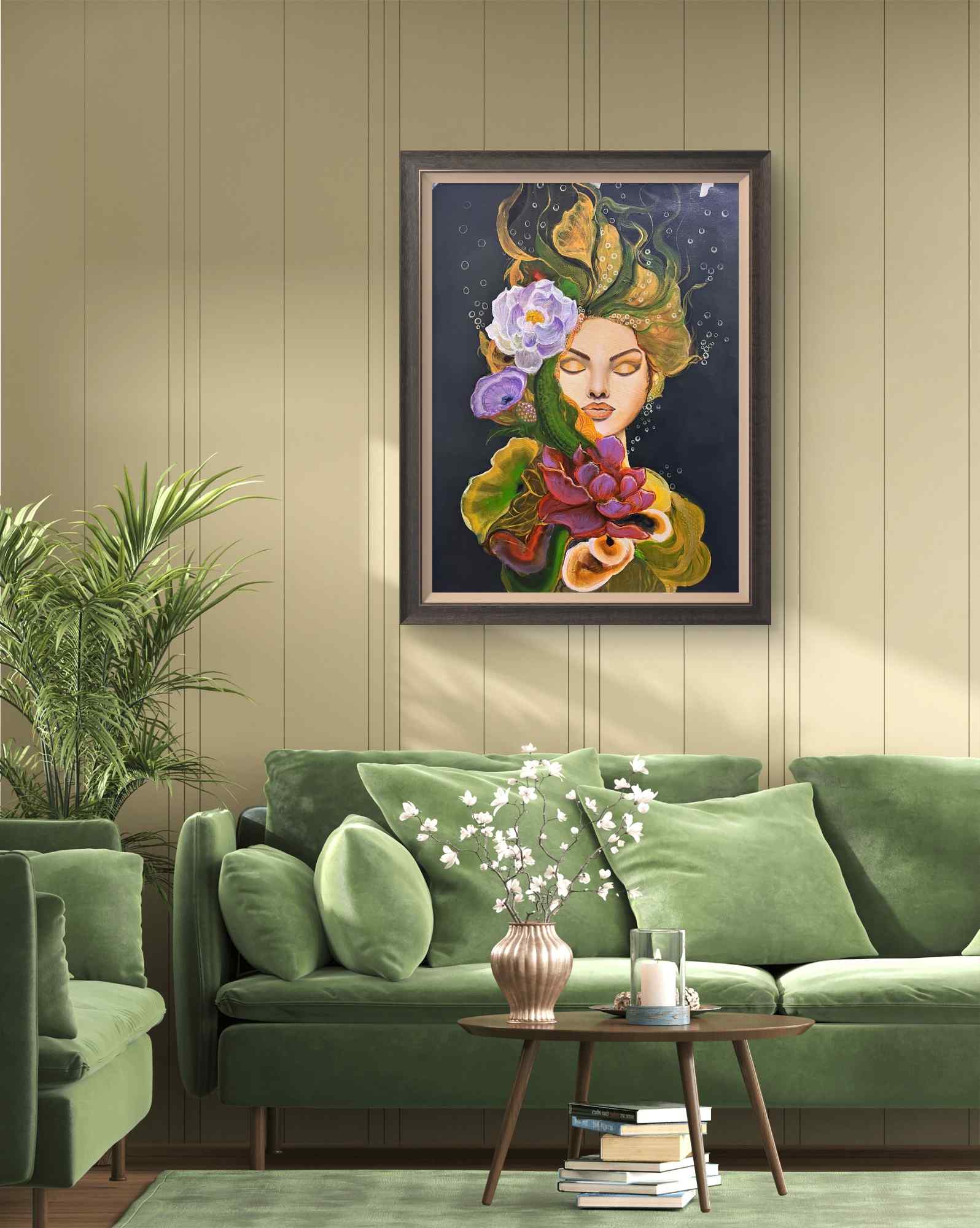 Breathe, Acrylic, Modern, Impressionism, Nature, Home decor, Wall decor, Artwork, Handpainted, Art, Painting, VistaPallette