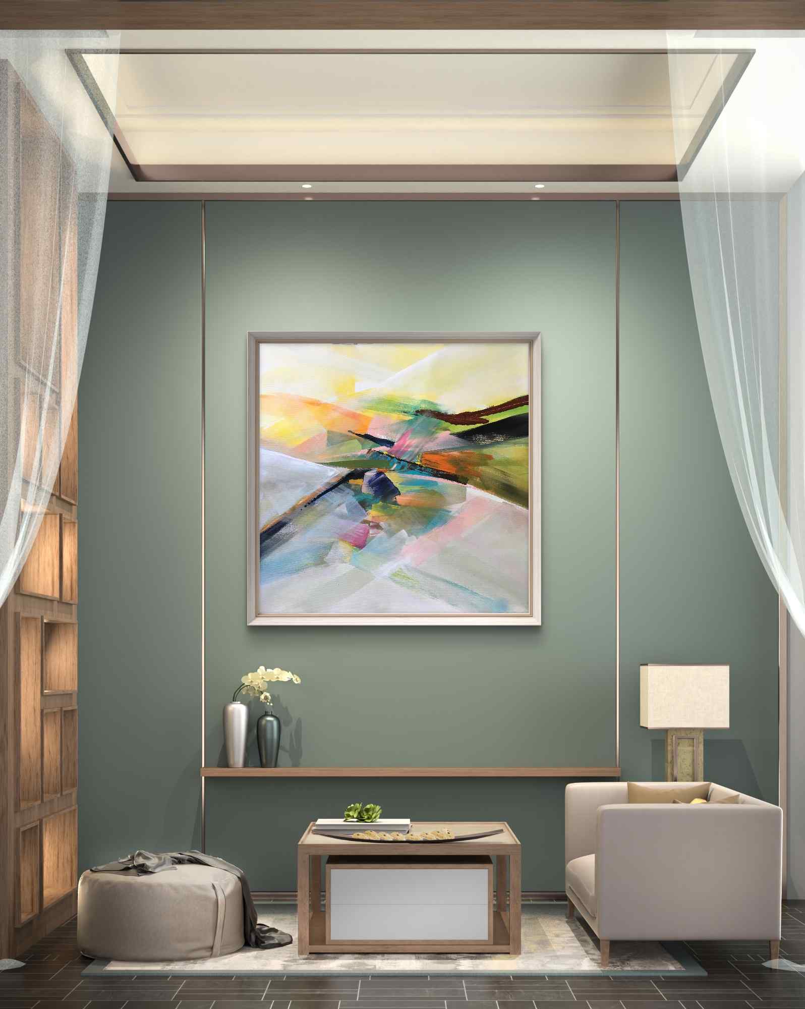 Conversations, Acrylic, Modern, Abstract, Impressionism, Wall decor, Artwork, Handpainted, Art, Painting, VistaPallette
