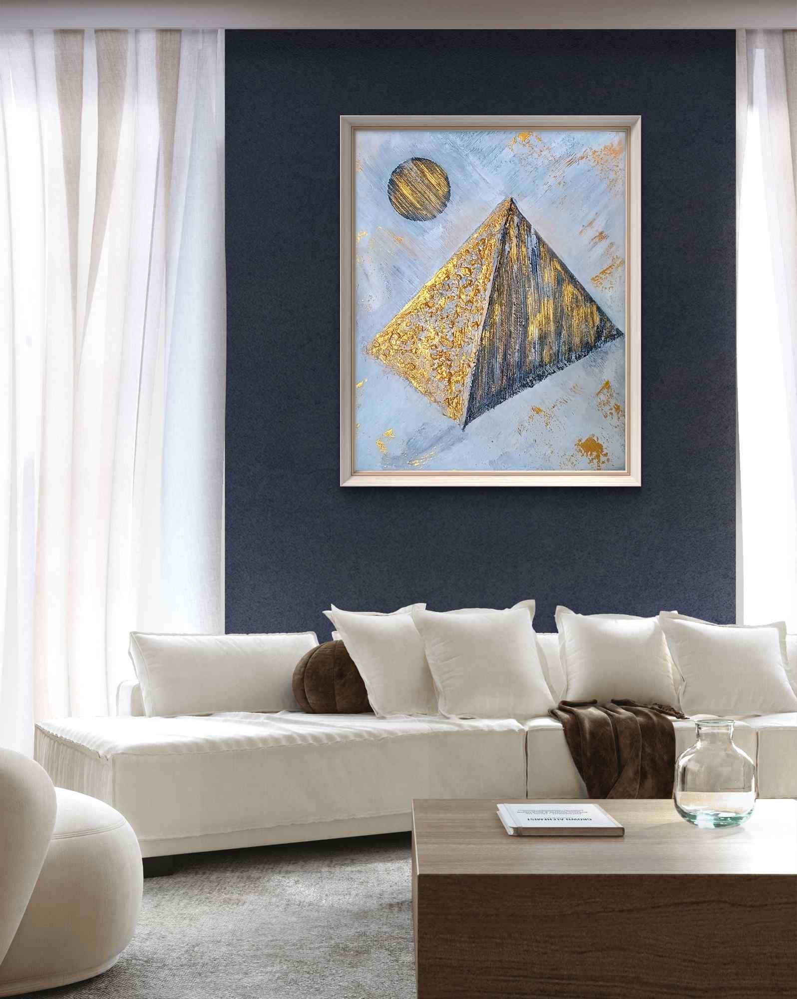 Egypt Rise, Acrylic, Modern, Abstract, Home decor, Wall decor, Artwork, Handpainted, Art, Painting, VistaPallette