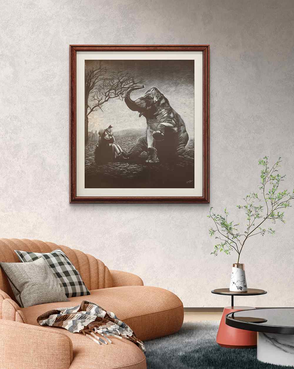 Enchanted Encounter, Pencil painting, Realistic, Nature, Home decore, Wall decore, Artwork, Handpainted, Art, Painting, VistaPallett