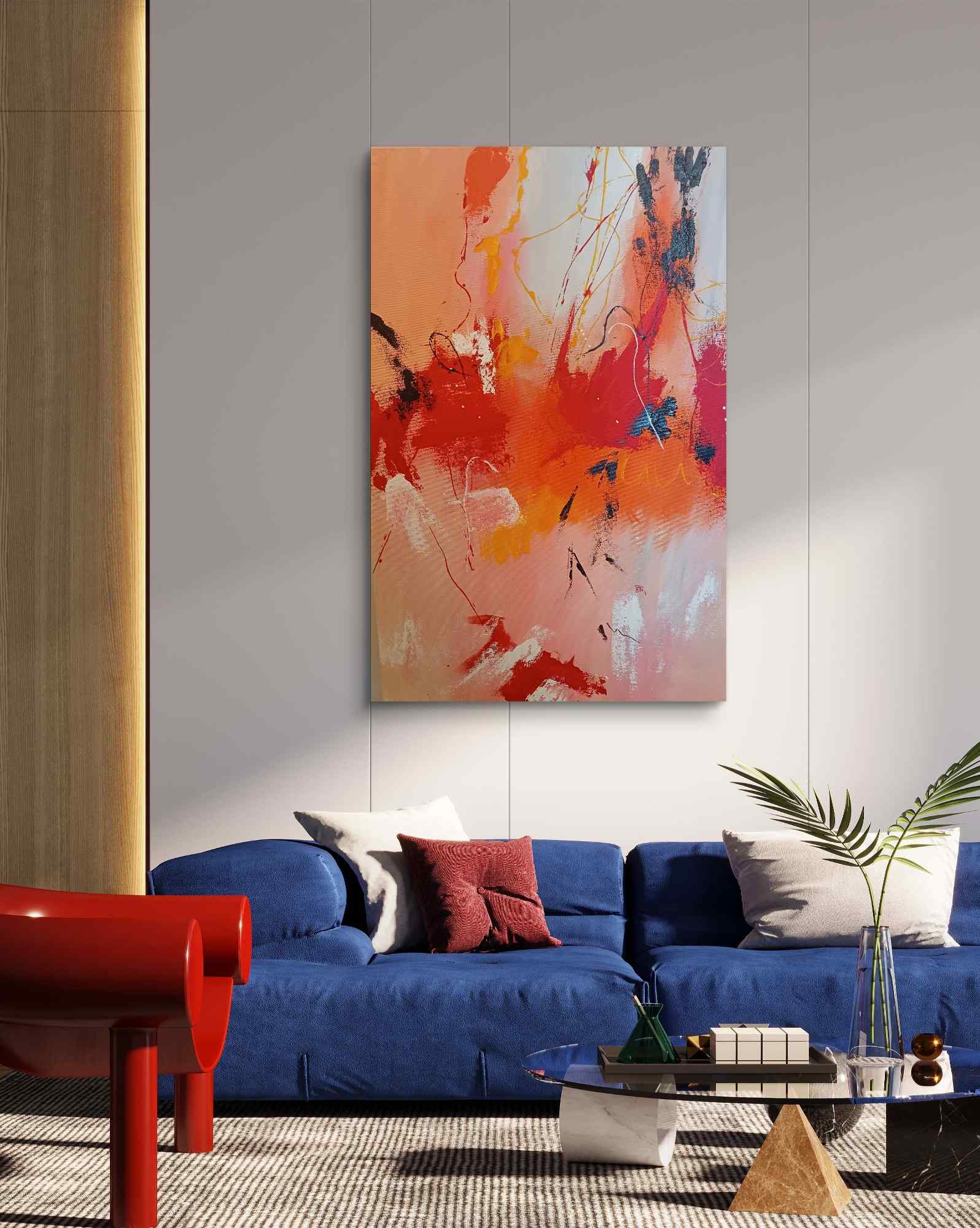 Butterflies fly, Acrylic, Modern, Abstract, Home decor, Wall decor, Artwork, Handpainted, Art, Painting, VistaPallette