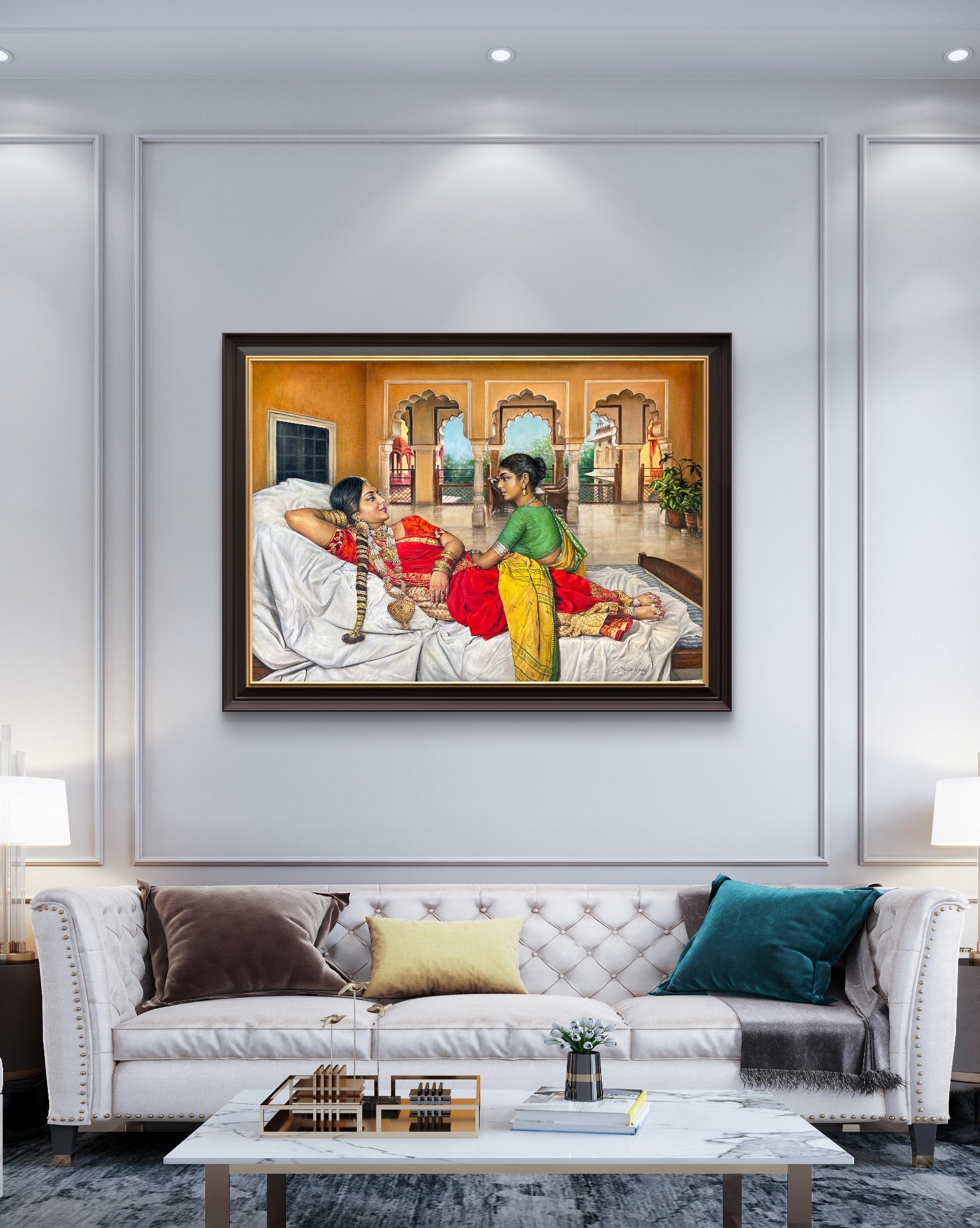 Rani Leisure, Oil painting, Realistic, Home decor, Wall decor, Artwork, Handpainted, Art, Painting, VistaPallette
