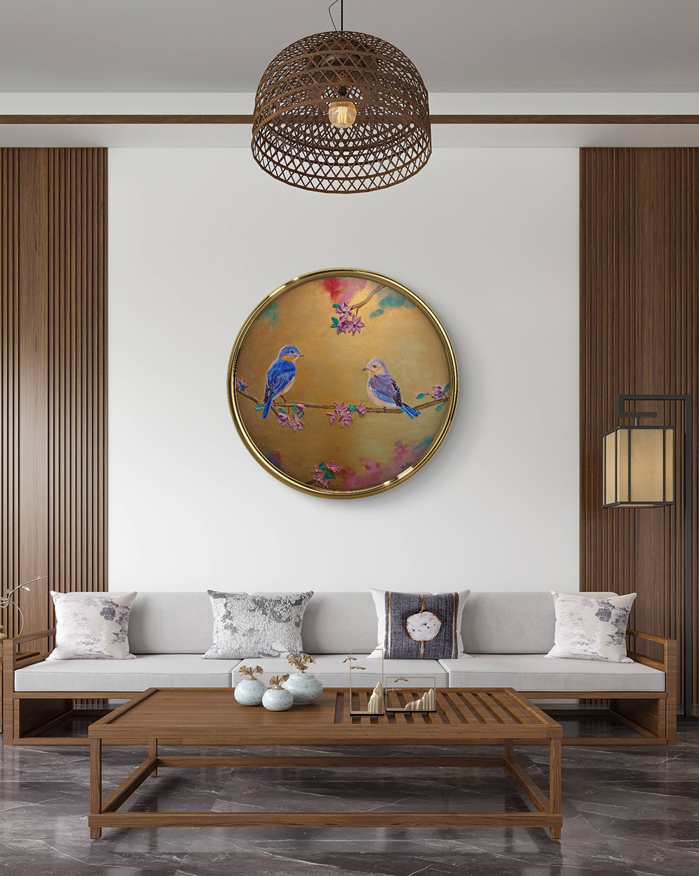 Golden Melody, Acrylic, Contemporary, Realistic, Nature, Home decor, Wall decor, Artwork, Handpainted, Art, Painting, VistaPallette