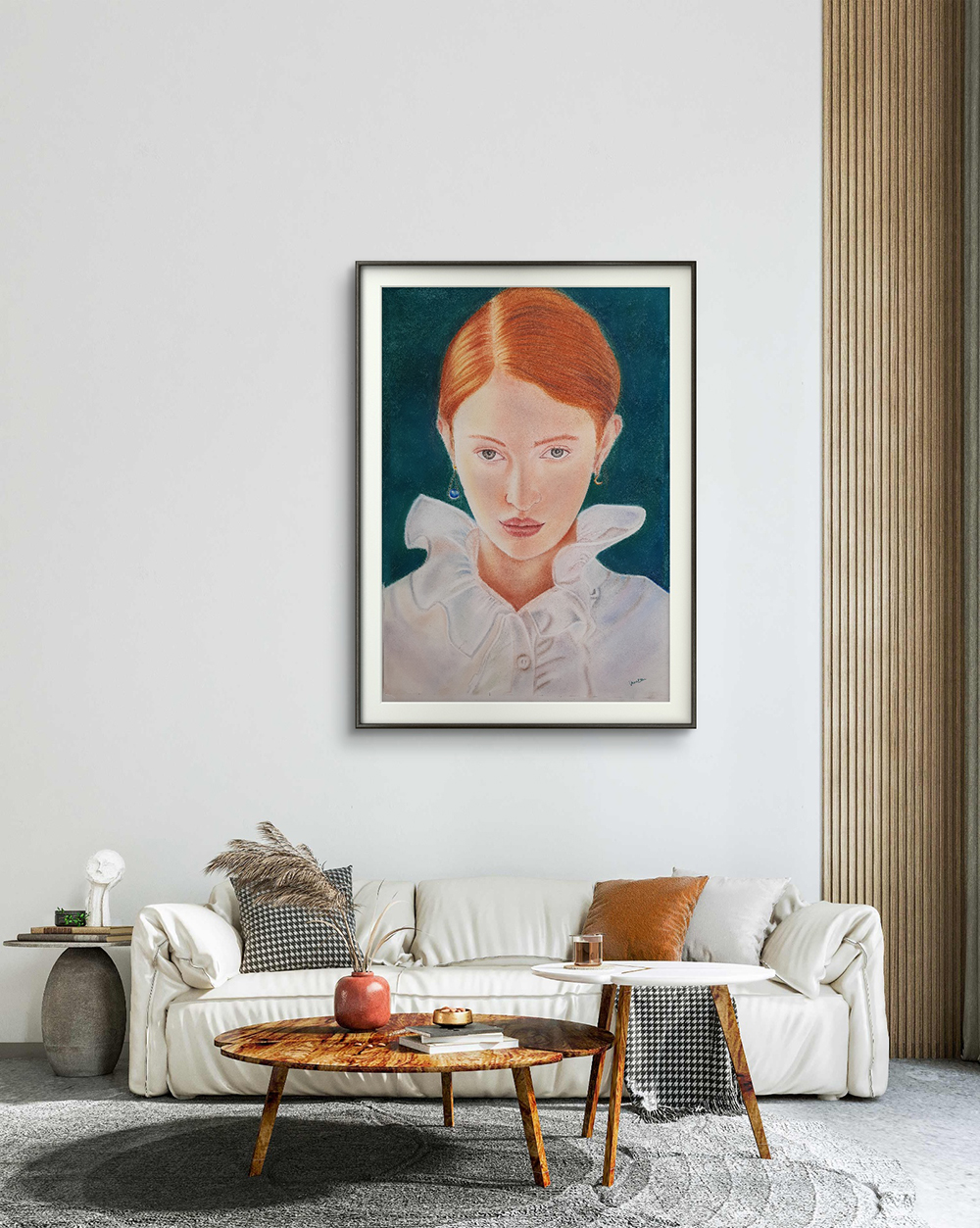 Urban Lady, Realistic, Home decore, Wall decore, Artwork, Handpainted, Art, Painting, VistaPallette