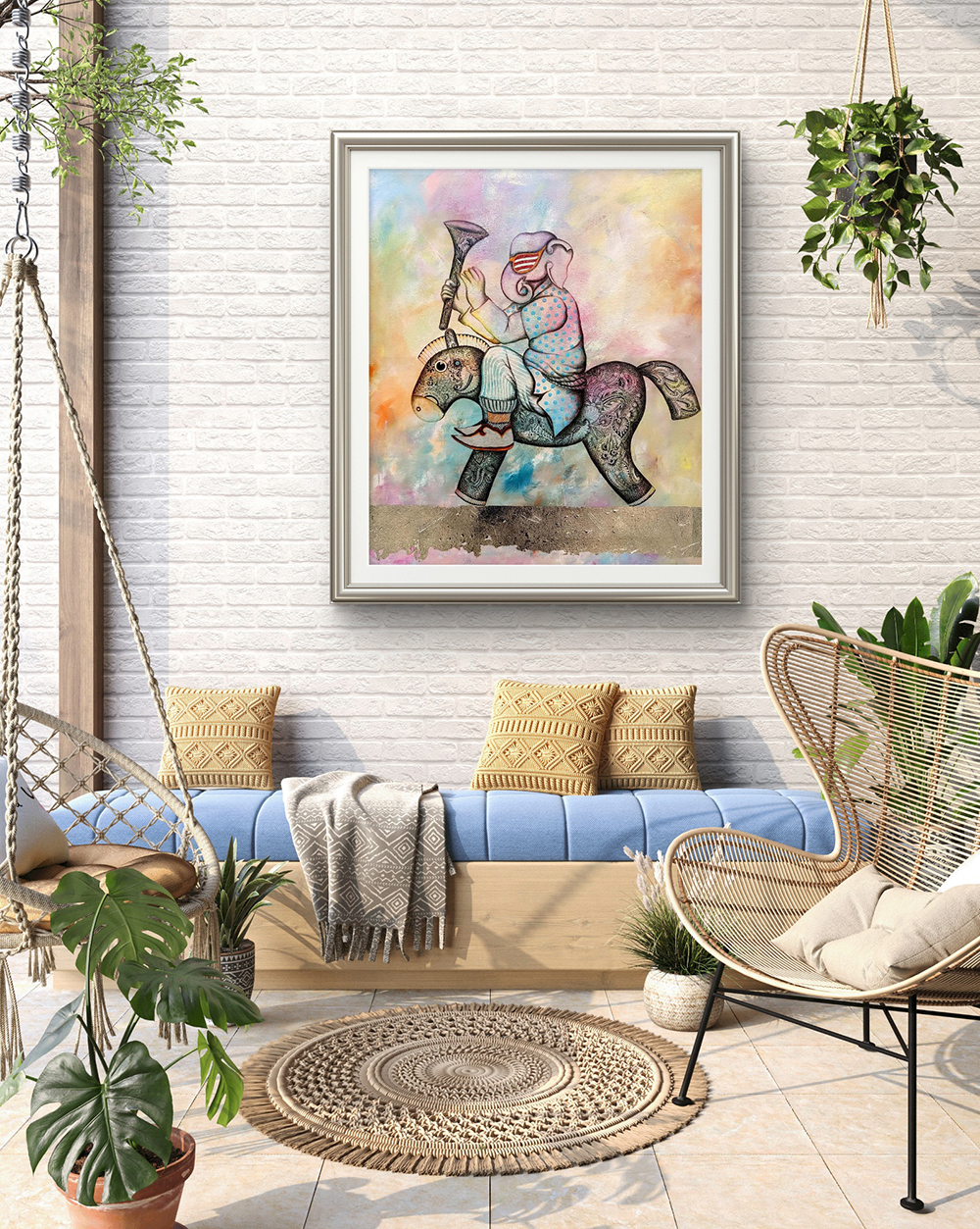 CHILDHOOD, Mixed media, Modern Abstract, Religious, Home decore, Wall decore, Artwork, Handpainted, Art, Painting, VistaPallett