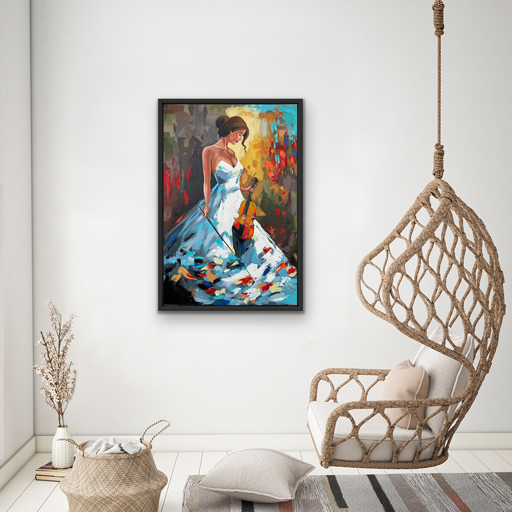Pretty Woman, Acrylic, Contemporary, Home decor, Wall decor, Artwork, Handpainted, Art, Painting, VistaPallett