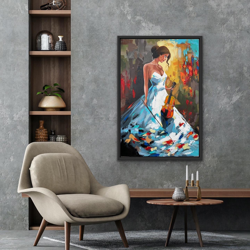 Pretty Woman, Acrylic, Contemporary, Home decor, Wall decor, Artwork, Handpainted, Art, Painting, VistaPallett