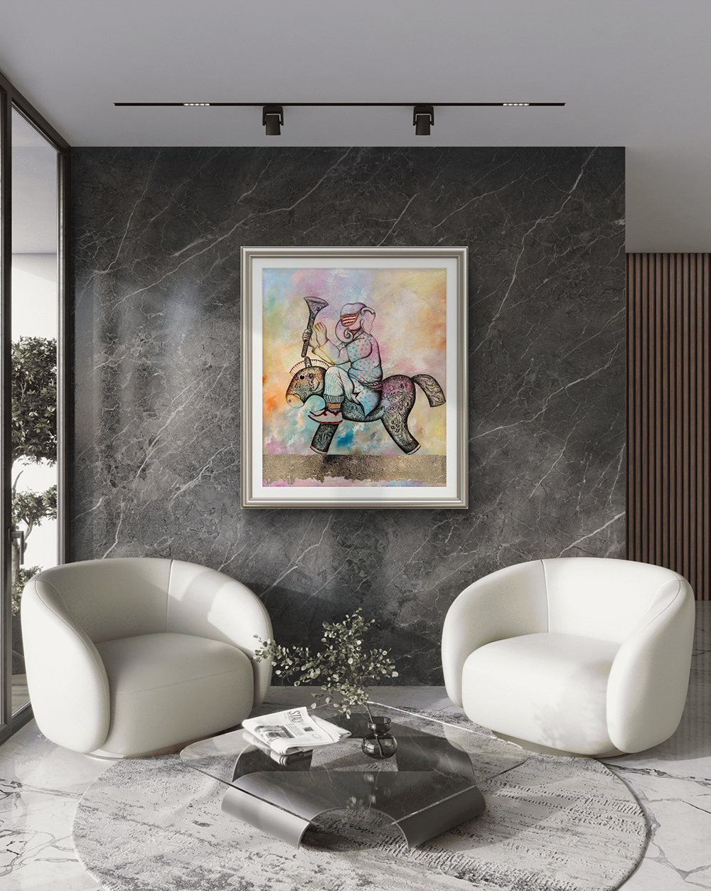 CHILDHOOD, Mixed media, Modern Abstract, Religious, Home decore, Wall decore, Artwork, Handpainted, Art, Painting, VistaPallett