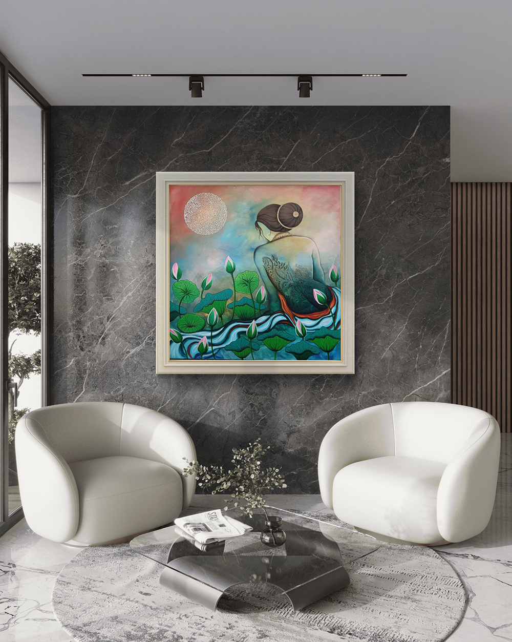 Mixed media art, Modern, Abstract, Nature, Home decor, Wall decor, Artwork, Handpainted, Art, Painting, VistaPallette