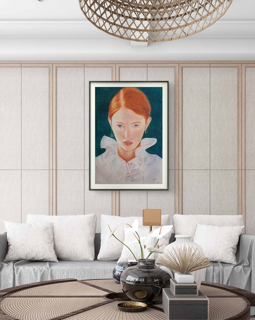 Urban Lady, Realistic, Home decore, Wall decore, Artwork, Handpainted, Art, Painting, VistaPallette