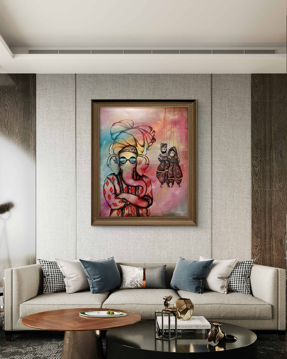 CHILDHOOD, Mixed media, Modern Abstract, Religious, Home decore, Wall decore, Artwork, Handpainted, Art, Painting, VistaPallett