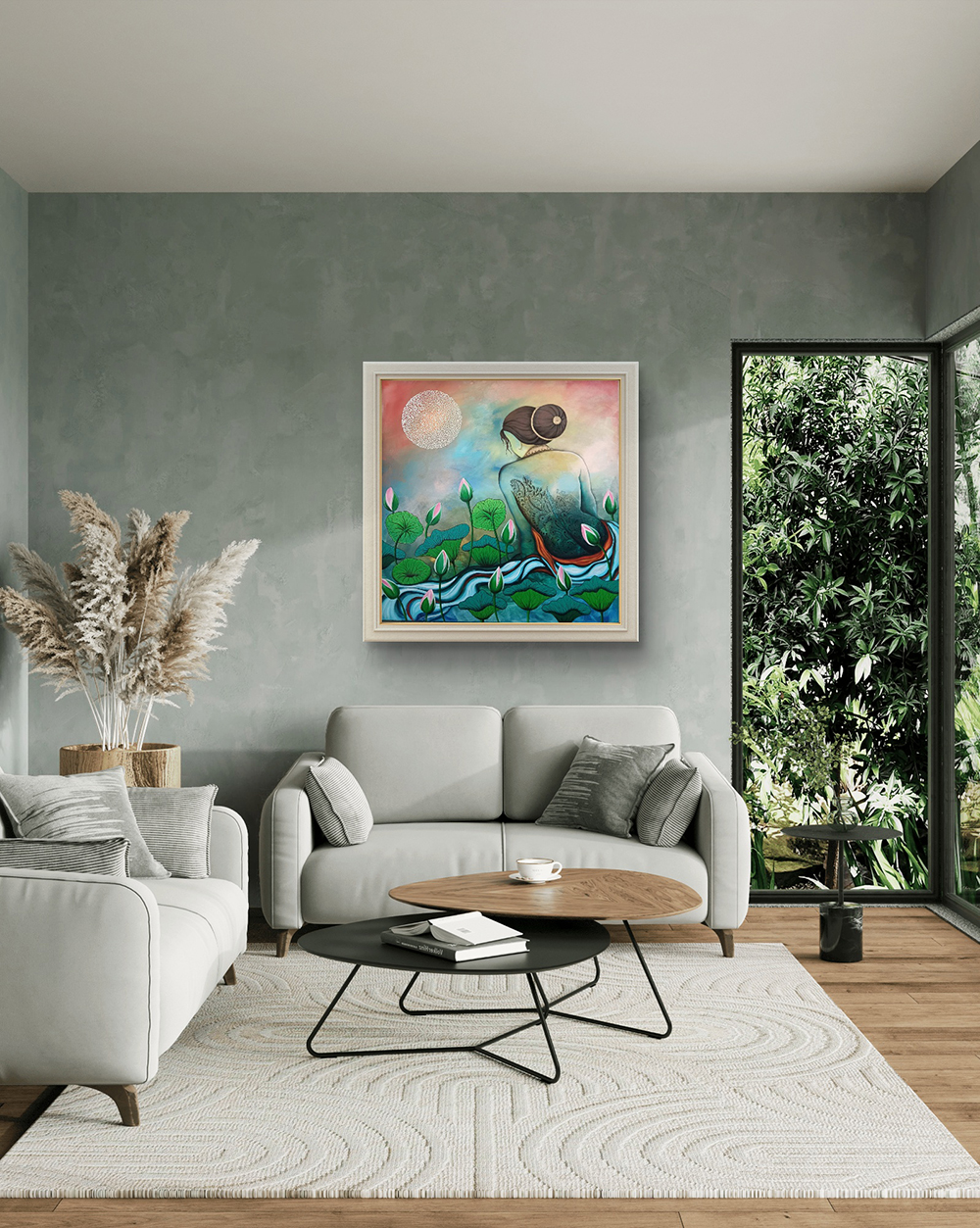 Mixed media art, Modern, Abstract, Nature, Home decor, Wall decor, Artwork, Handpainted, Art, Painting, VistaPallette
