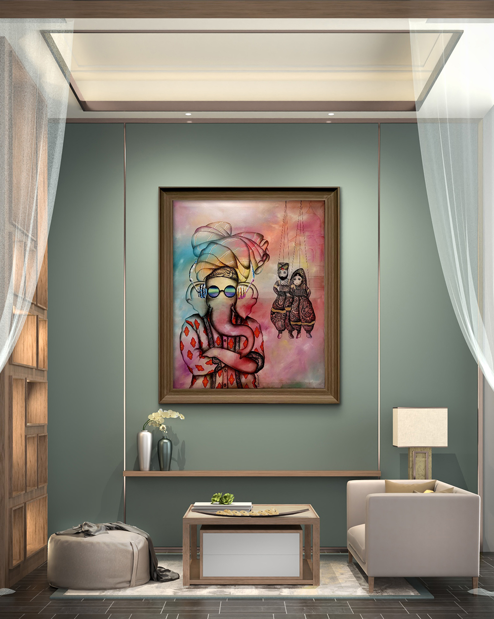 CHILDHOOD, Mixed media, Modern Abstract, Religious, Home decore, Wall decore, Artwork, Handpainted, Art, Painting, VistaPallett