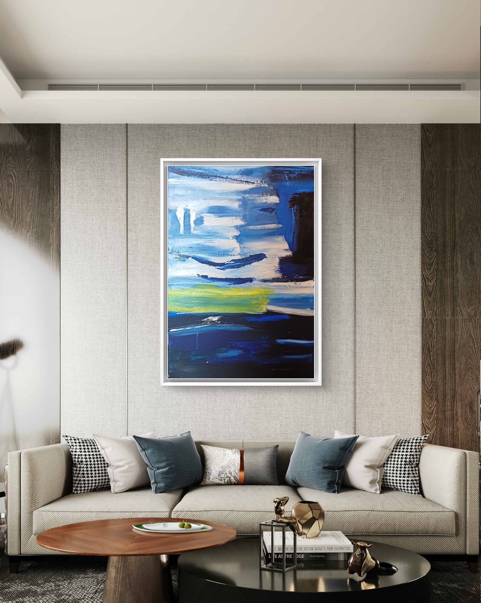Sea Engulf, Acrylic, Modern, Abstract, Nature, Home decore, Wall decore, Artwork, Handpainted, Art, Painting, VistaPallette