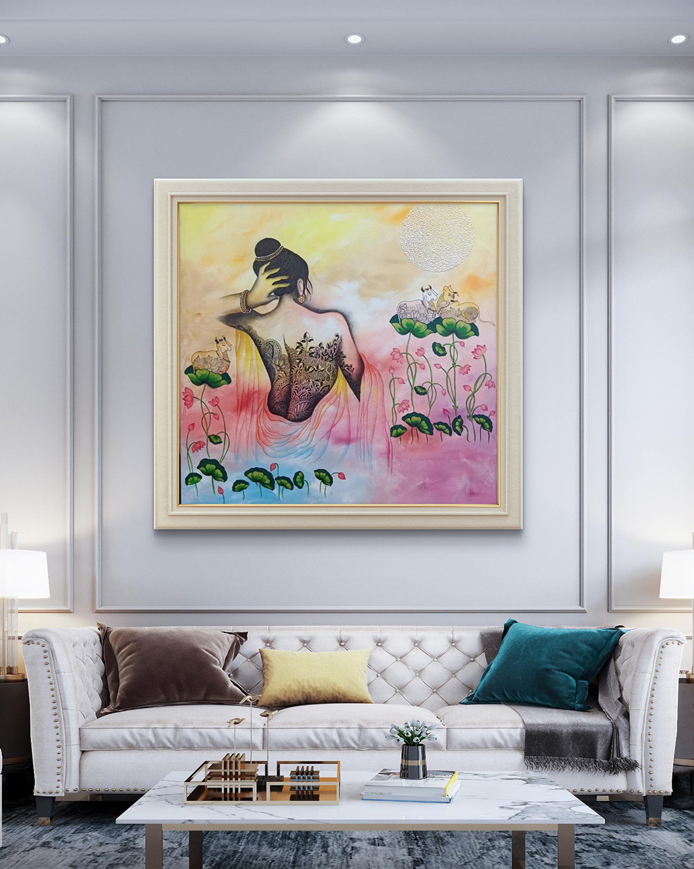 Handmade watercolor painting, Modern, Abstract, Expressionism, Home decore, Wall decore, Artwork, Handpainted, Art, Painting, VistaPallett
