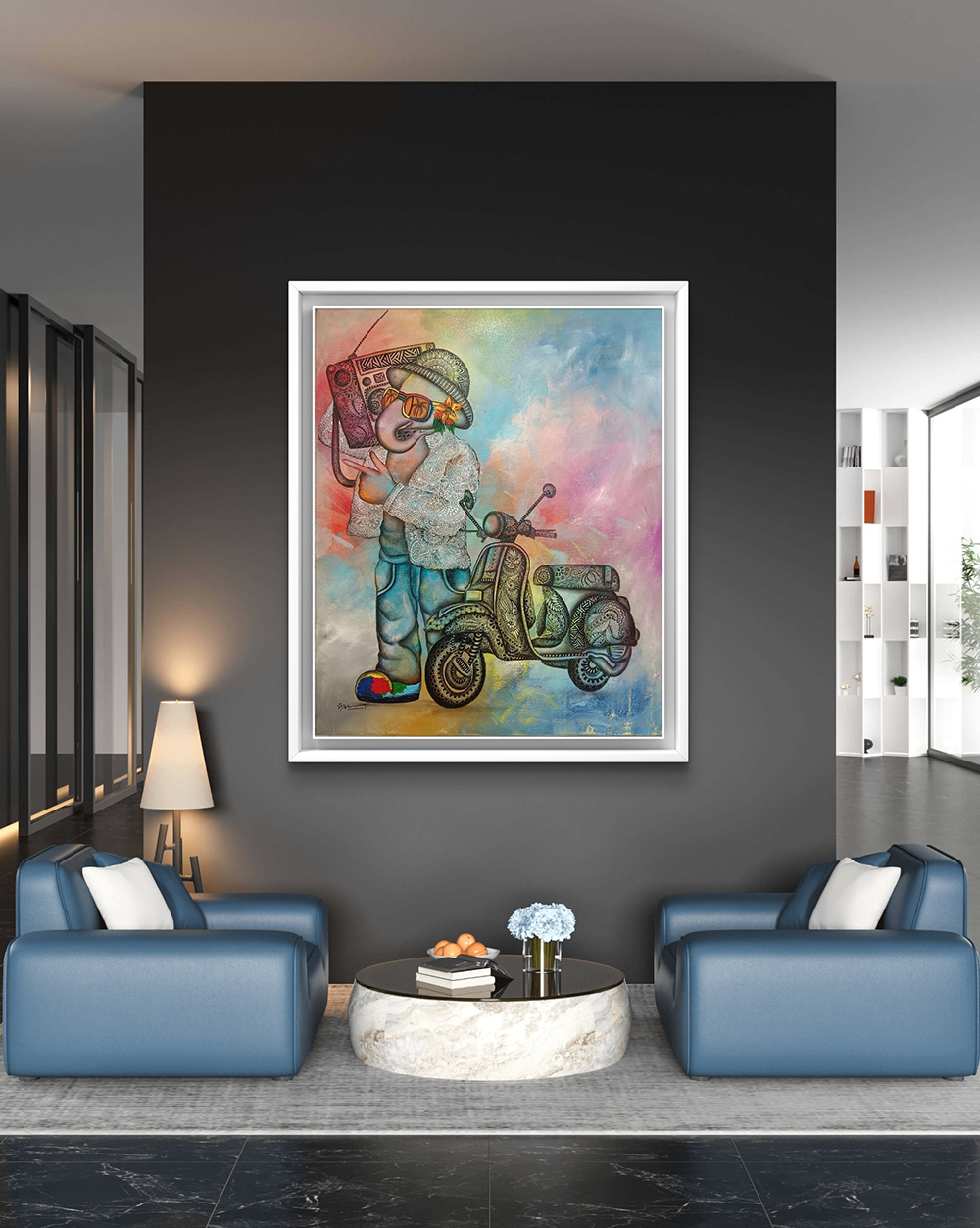 CHILDHOOD, Mixed media art, Modern, Abstract, Religious, Home decor, Wall decor, Artwork, Handpainted, Art, Painting, VistaPallette