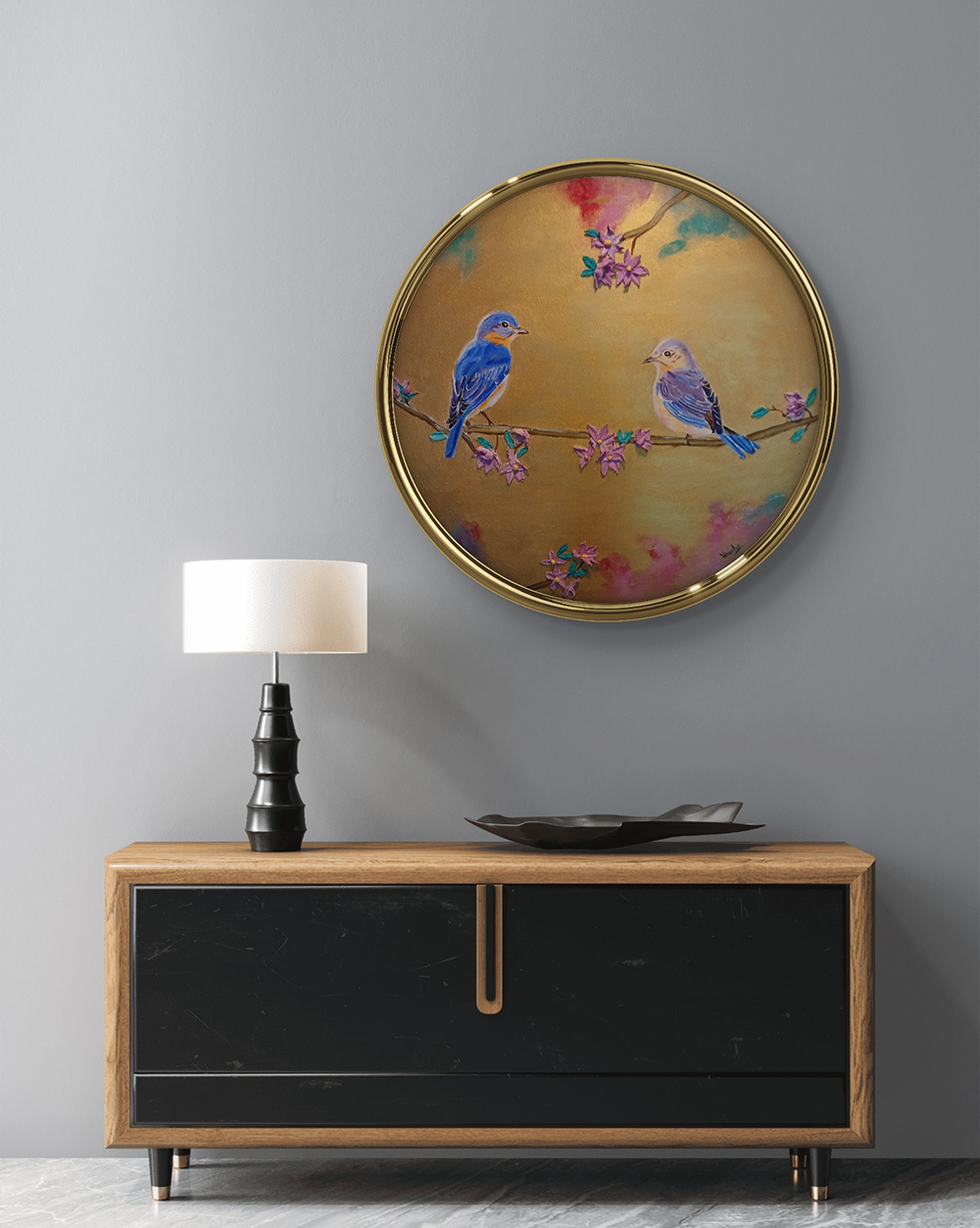 Golden Melody, Acrylic, Contemporary, Realistic, Nature, Home decor, Wall decor, Artwork, Handpainted, Art, Painting, VistaPallette