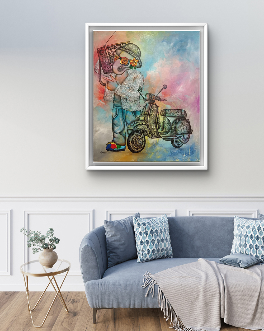 CHILDHOOD, Mixed media art, Modern, Abstract, Religious, Home decor, Wall decor, Artwork, Handpainted, Art, Painting, VistaPallette