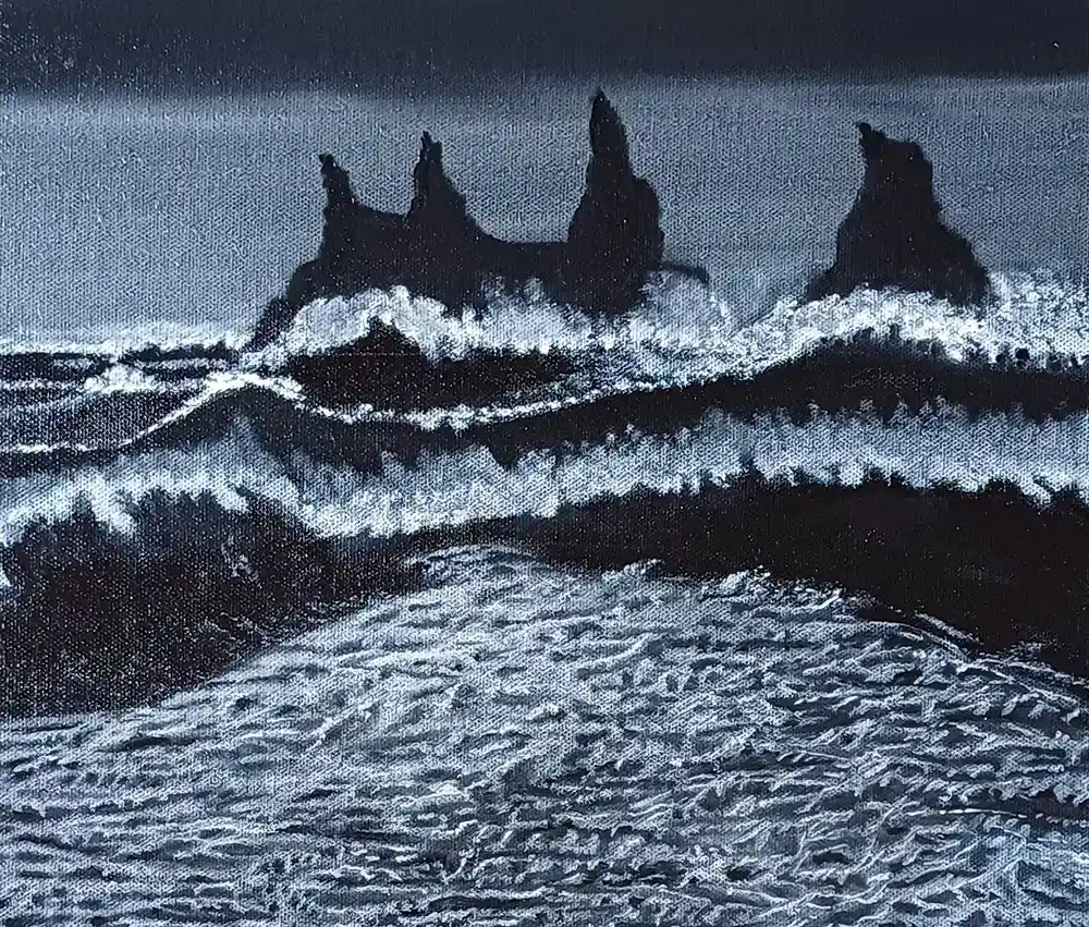 Tempest, Oil Painting, Nature, Expressionism, Home decor, Wall decor, Artwork, Handpainted, Art, Painting, VistaPallett