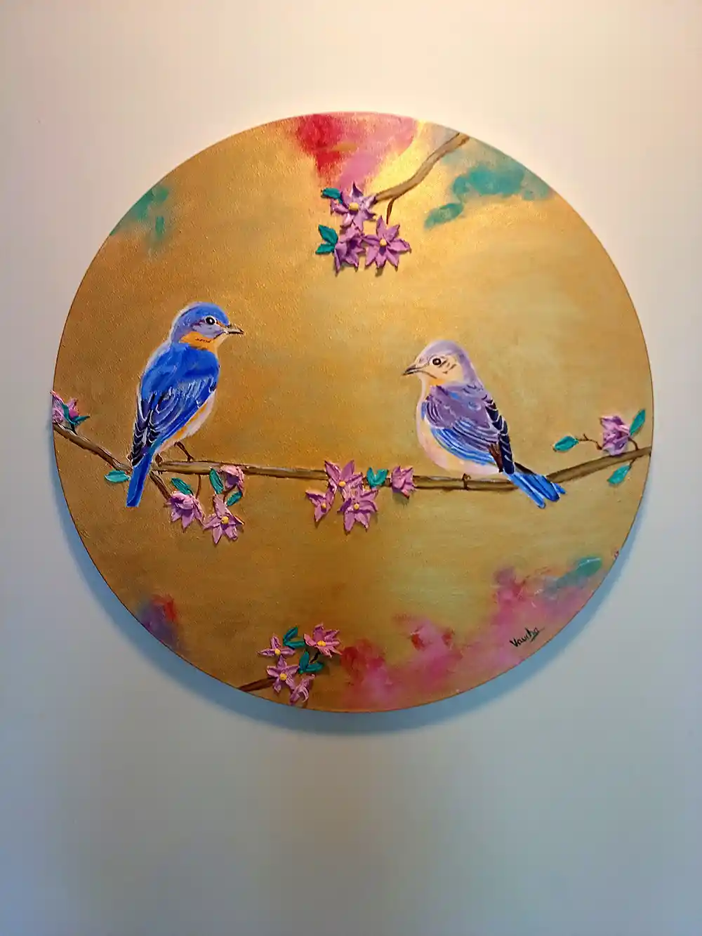 Golden Melody, Acrylic, Contemporary, Realistic, Nature, Home decor, Wall decor, Artwork, Handpainted, Art, Painting, VistaPallette