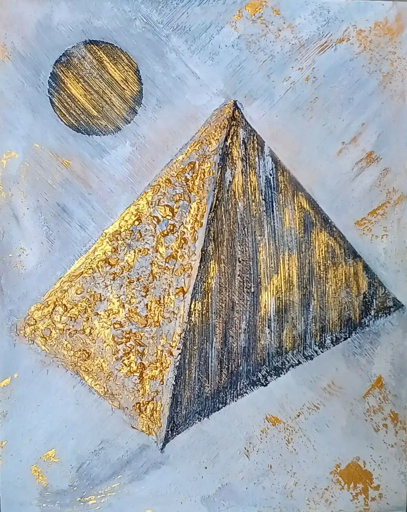 Egypt Rise, Acrylic, Modern, Abstract, Home decor, Wall decor, Artwork, Handpainted, Art, Painting, VistaPallette
