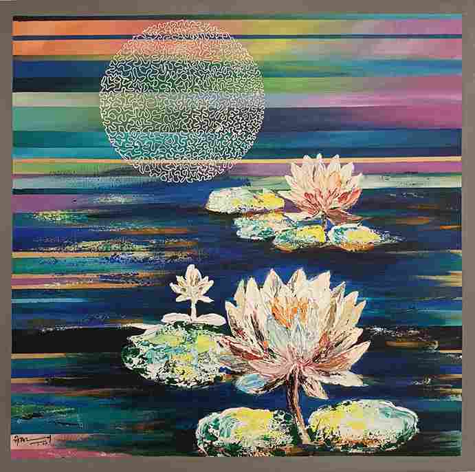 Mixed media art, Modern, Abstract, Nature, Home decore, Wall decore, Artwork, Handpainted, Art, Painting, VistaPallett