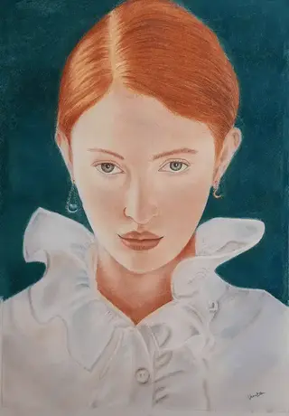 Urban Lady, Realistic, Home decore, Wall decore, Artwork, Handpainted, Art, Painting, VistaPallette