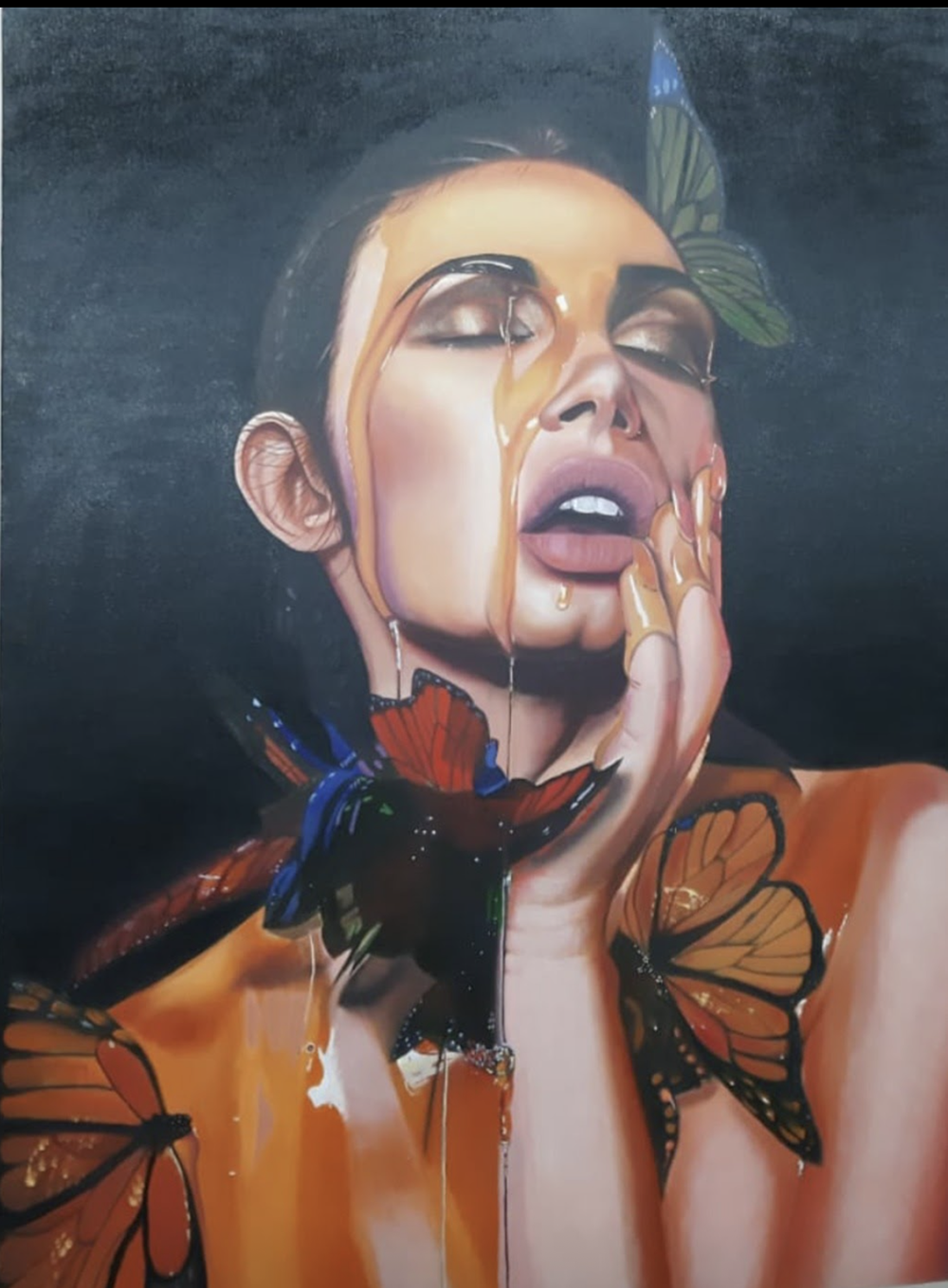 Sweet Embrace, Oil painting, Realistic, Home decor, Wall decor, Artwork, Handpainted, Art, Painting, VistaPallette
